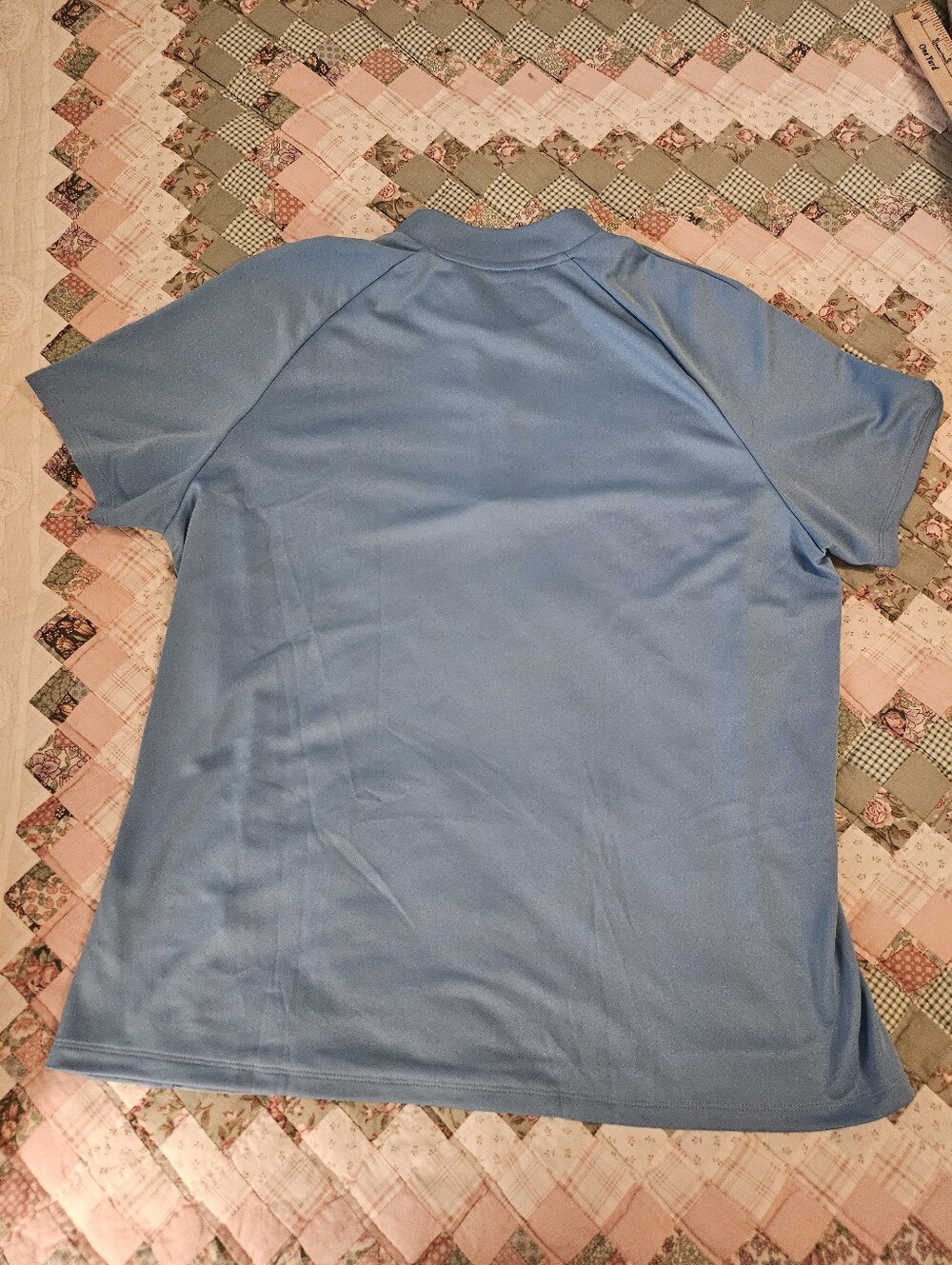 Adidas Two Tone Active T-Shirt  3/4 zipper - Size XL - Picture 2 of 7